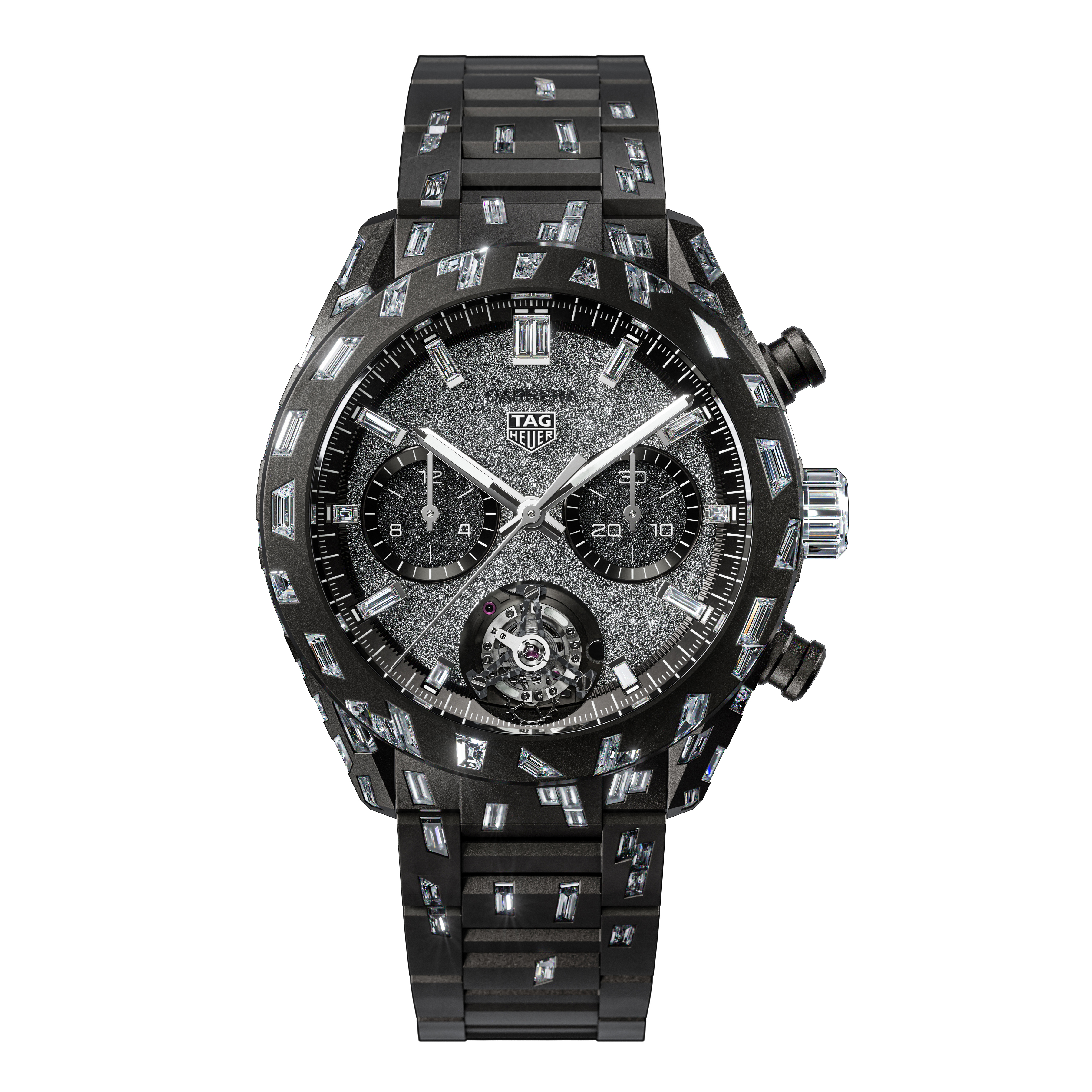 【7A Quality】TAG Heuer Carrera Tourbillon Nanograph Plasma Diamant d’Avant-Garde  Automatic 44mm Aluminum CBN5A91.BZ0000
