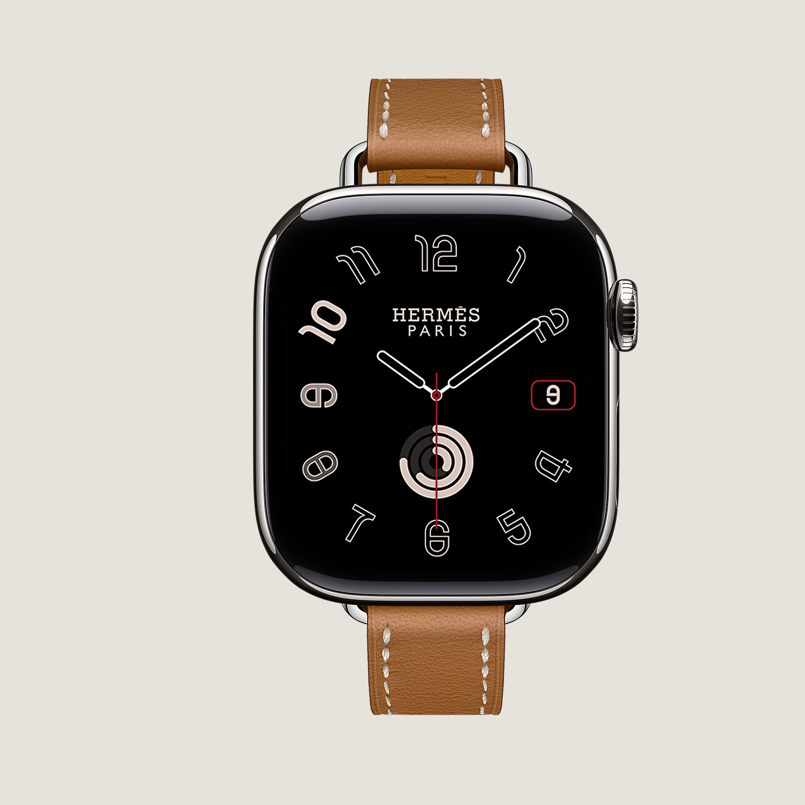 Series 11 case & Band Apple Watch Hermès Single Tour 42 mm Attelage