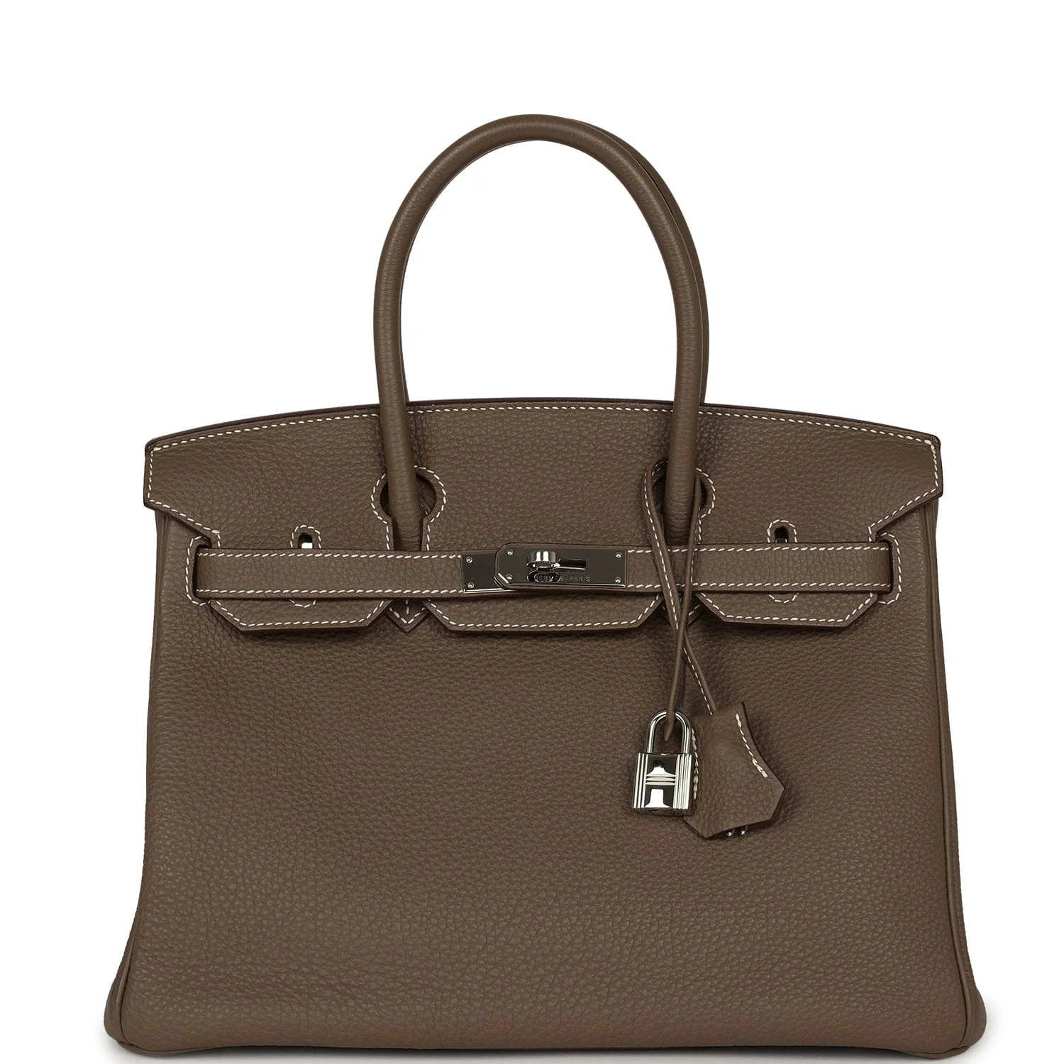HERMÈS Birkin 30 Etoupe Togo Palladium Hardware