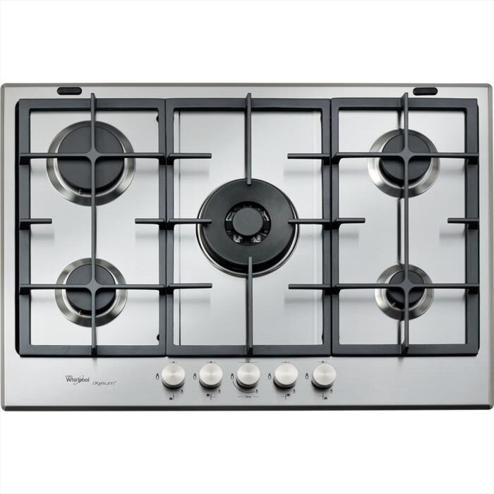 WHIRLPOOL - Piano cottura a gas IXELIUM GMR 7522/IXL 73cm-Acciaio inossidabile