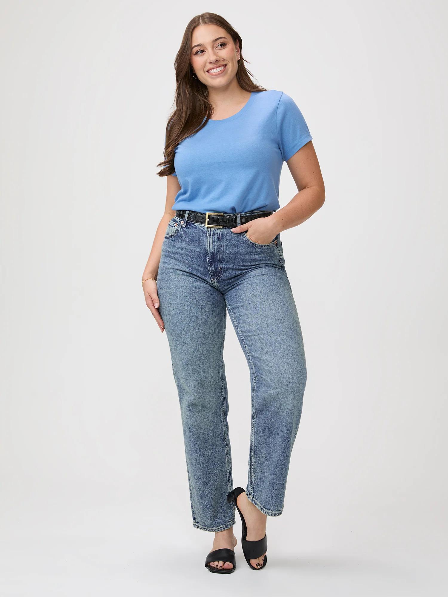 Denim Everyday Crew Neck Tee