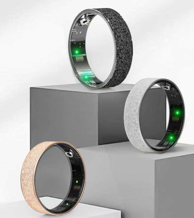 Frosted Smart Ring, European and American Minimalist Style, Couple's Heart Rate, Blood Oxygen, Sleep, Pedometer, Mood Monitor Bracelet- ML10