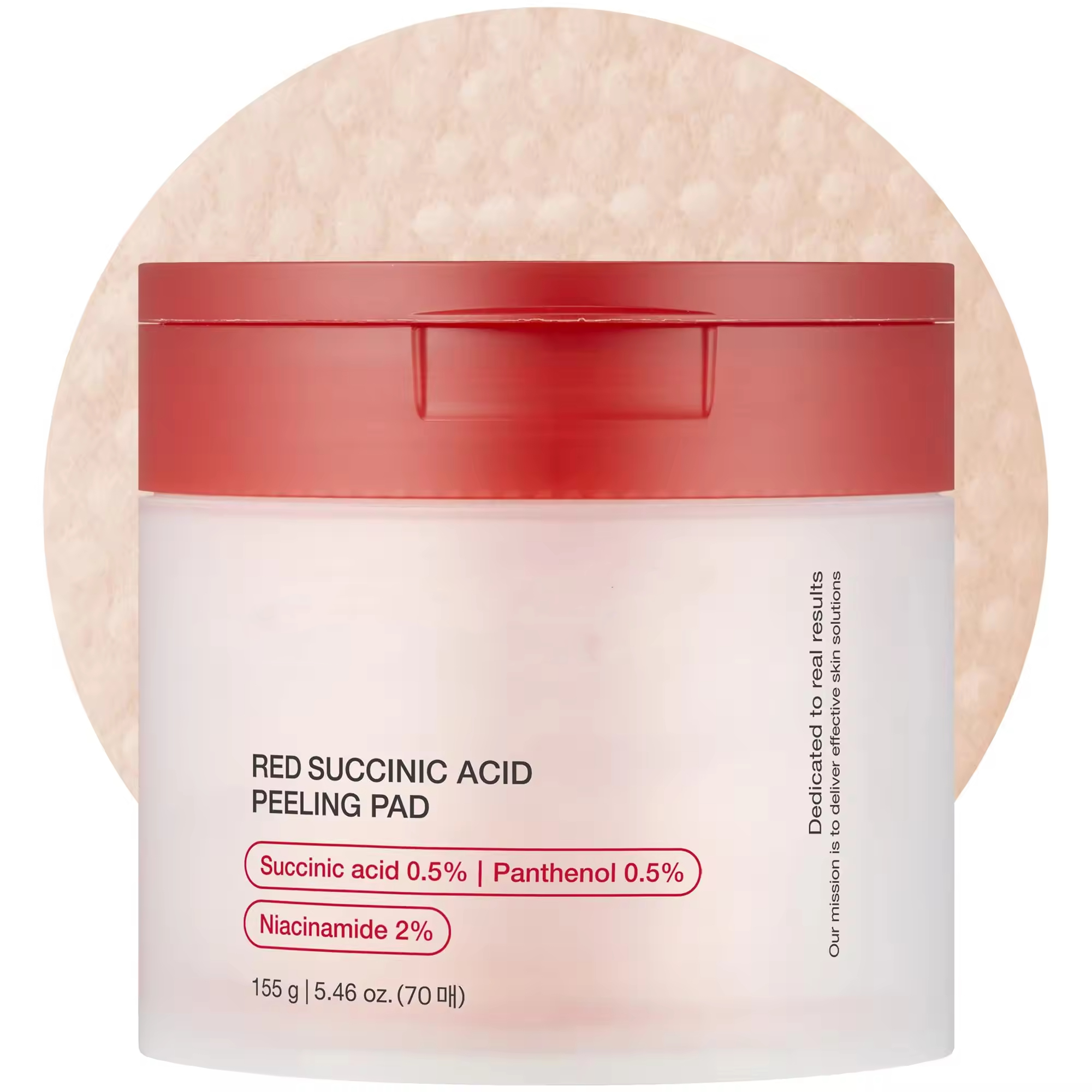 Wholesale Customized Korean Skincare Medicube Red Succinic Acid Toner Exfoliating Cotton Pads Niacinamide AHA BHA Acne Relief