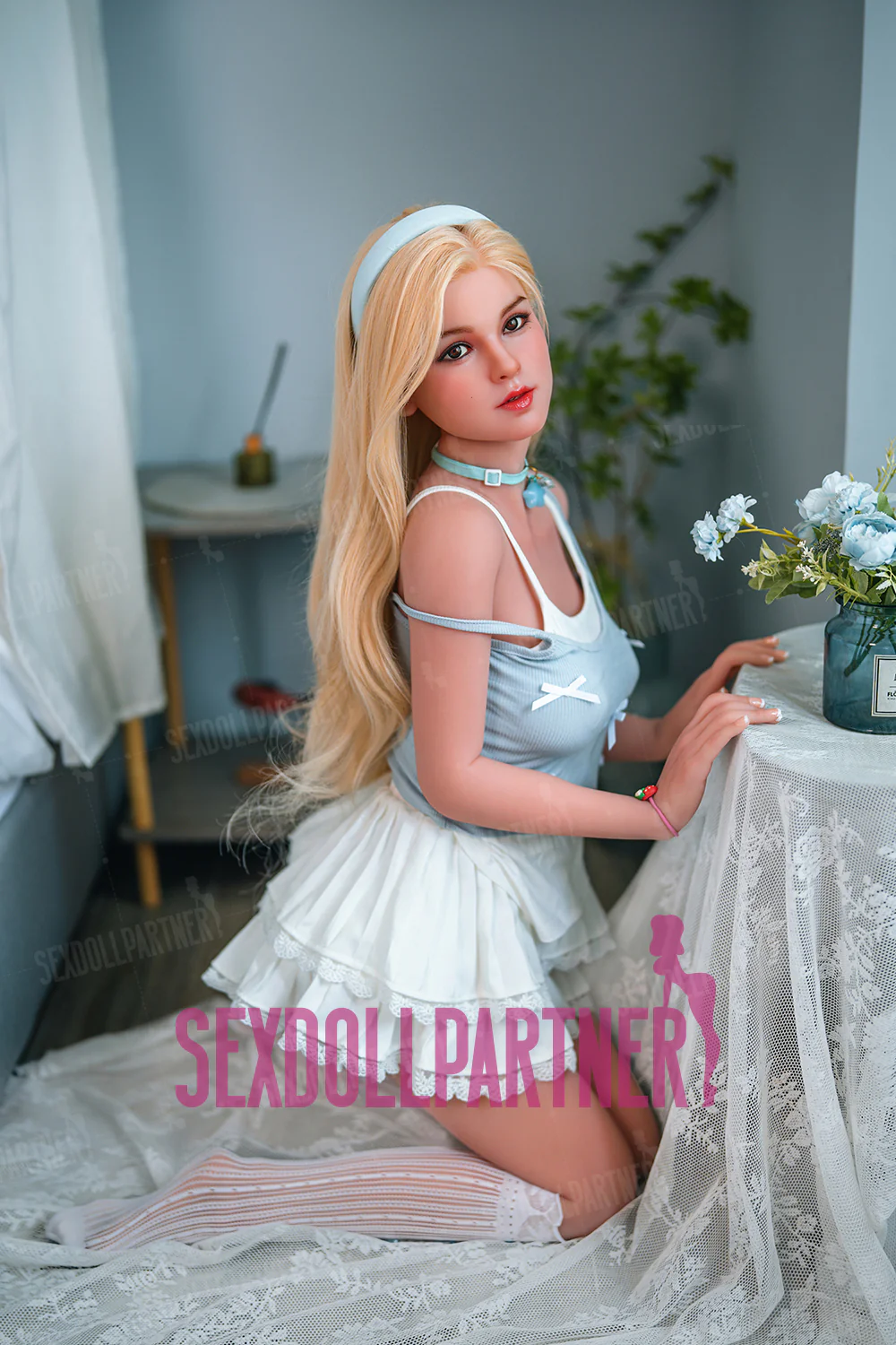 US Stock - Ariella 4.92ft/ 150cm M15 Movable Jaw ROS Soft Silicone Head + TPE Body Lightweight Cute Girl Adult Sex Doll