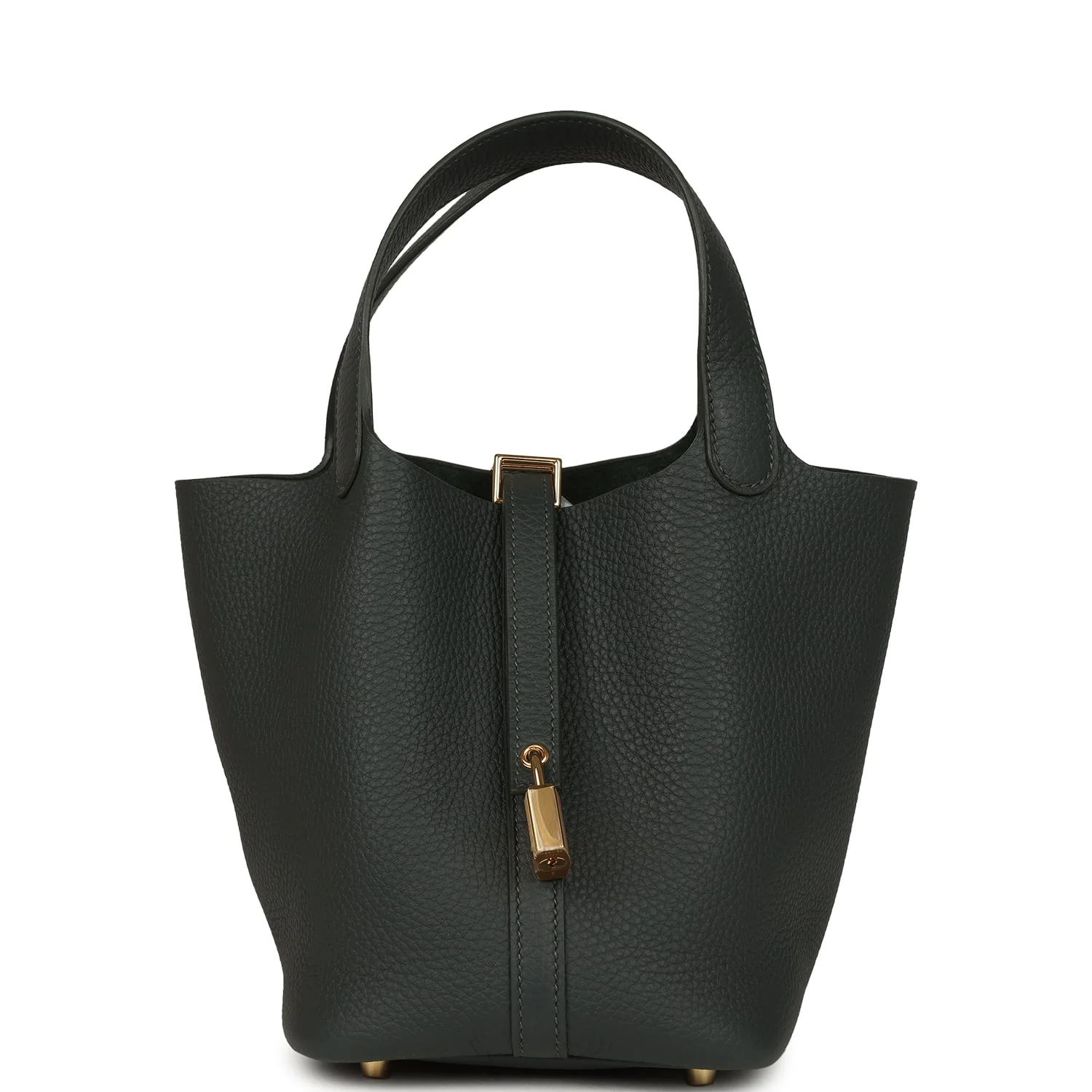 HERMÈS Picotin Lock 18 Vert Mangrove Clemence Gold Hardware