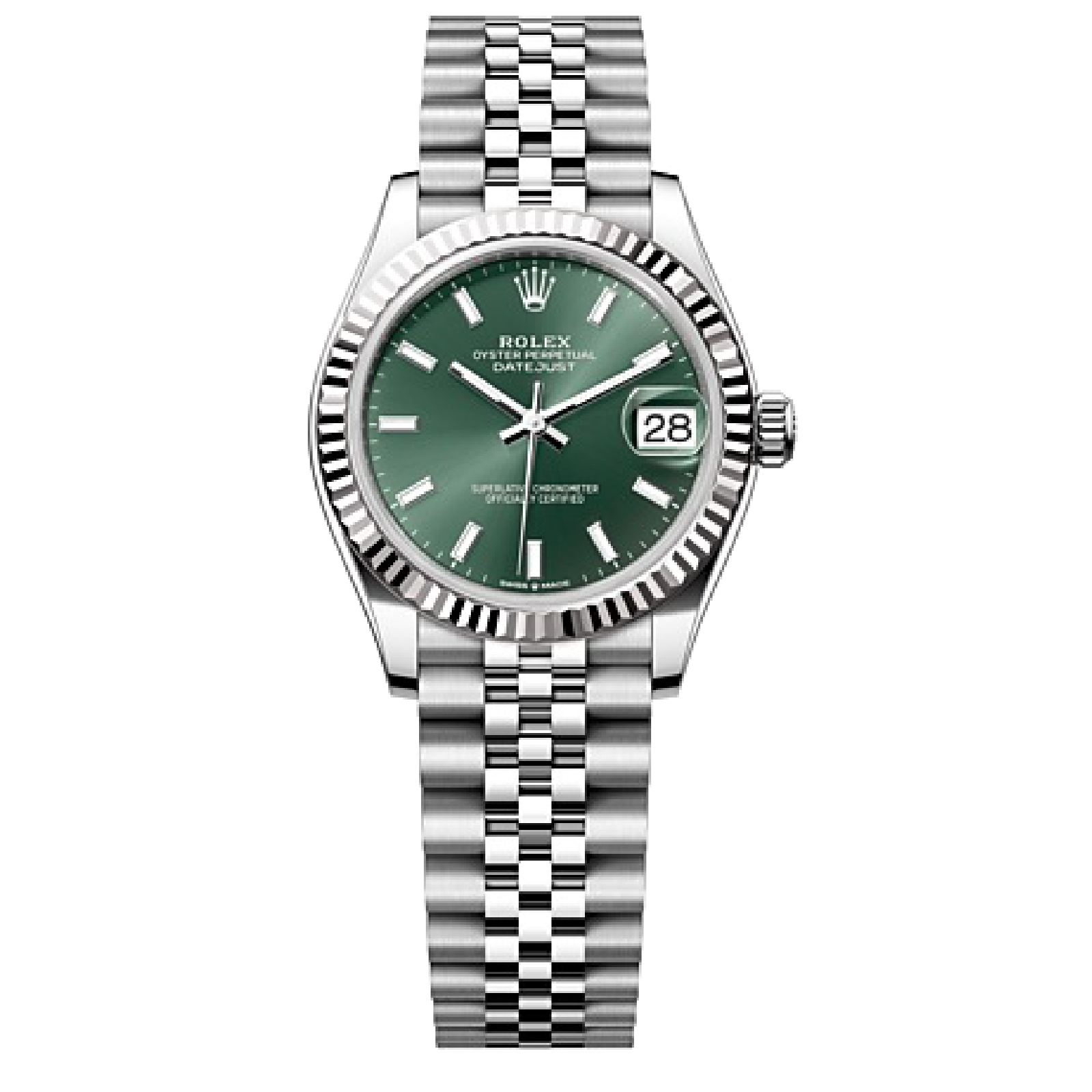 Rolex DATEJUST Oyster, 31 mm, Oystersteel and white gold M278274-0018