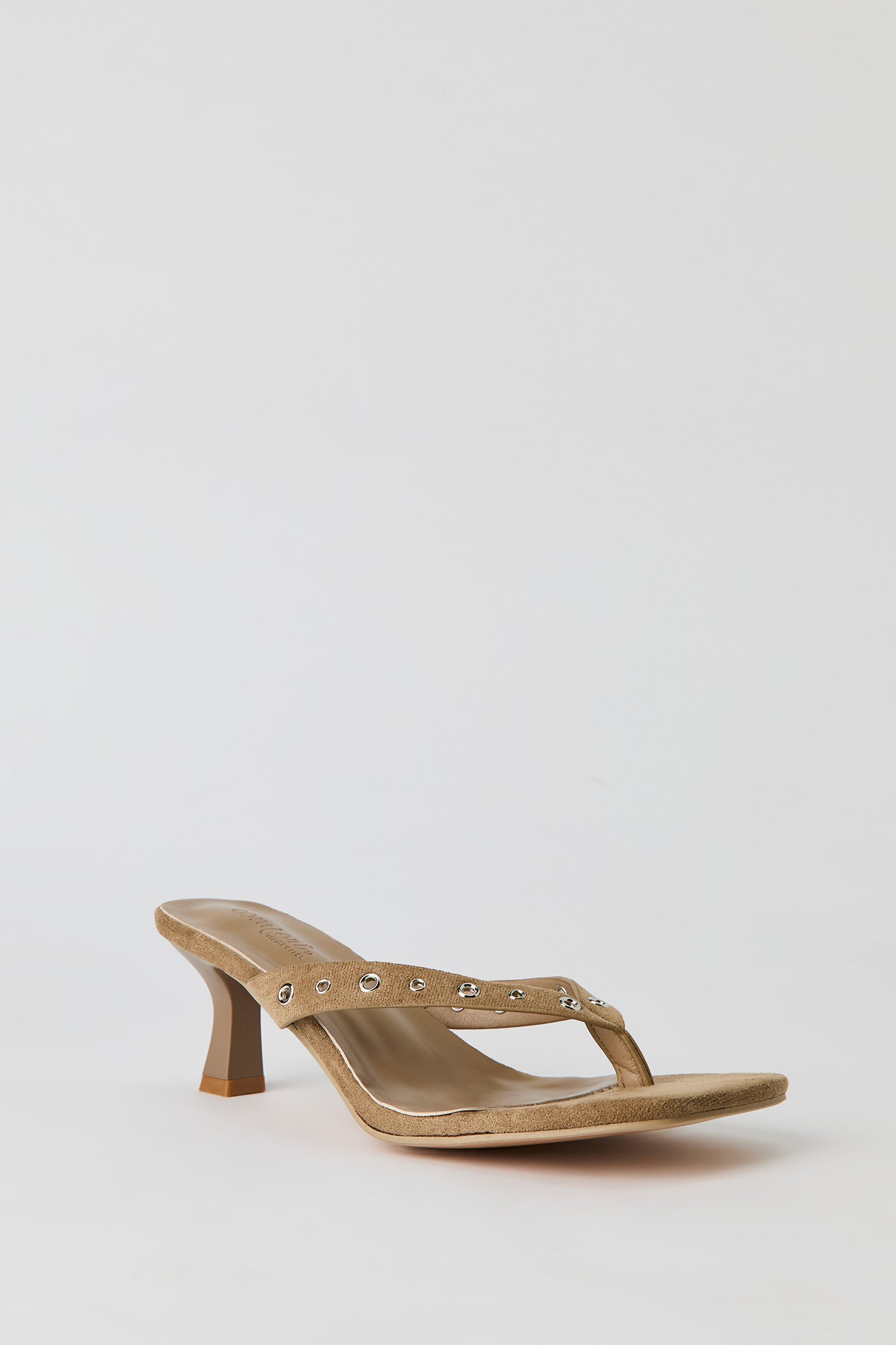 Kitten Heel Thong Sandal