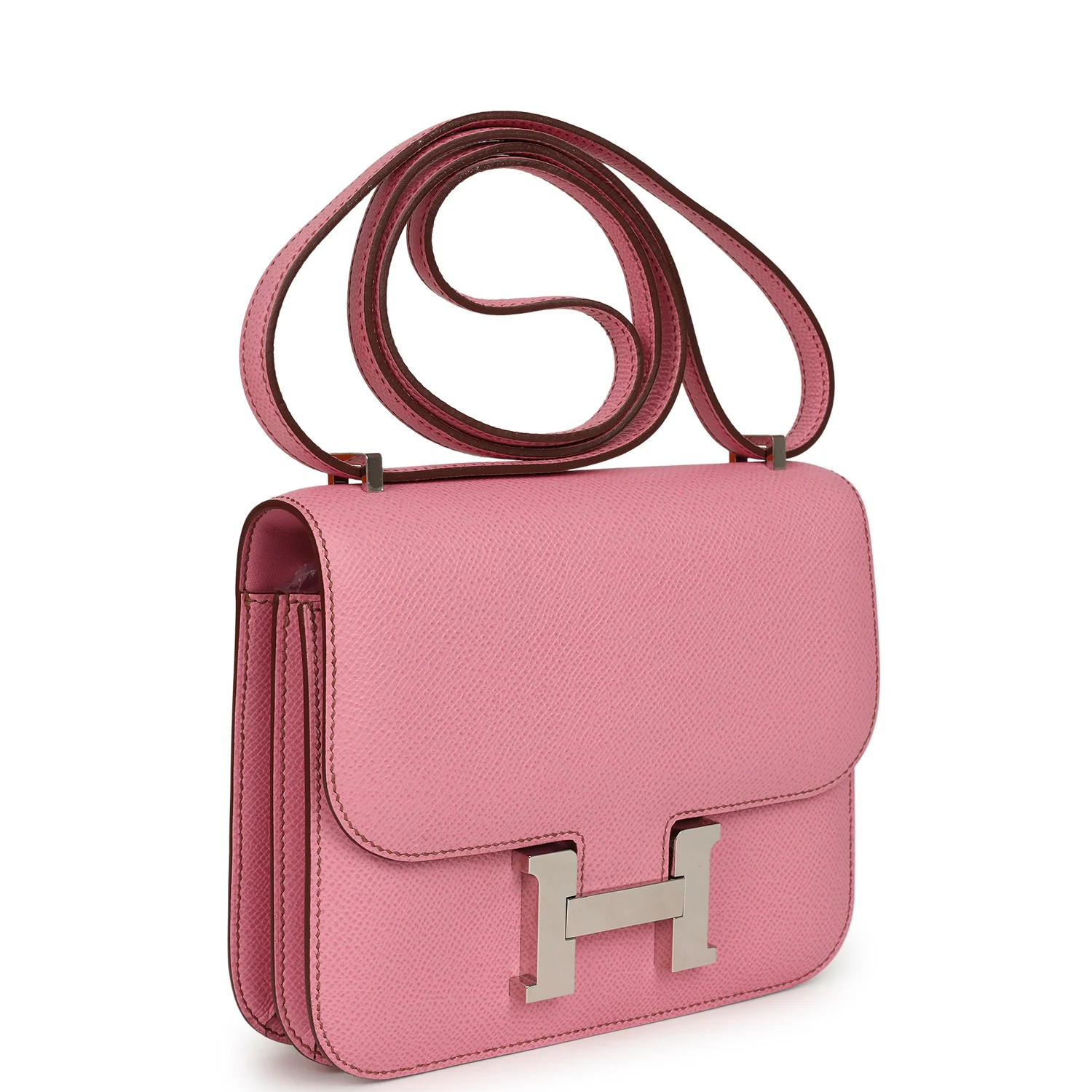 Hermes Constance 18 Bubblegum Epsom Palladium Hardware