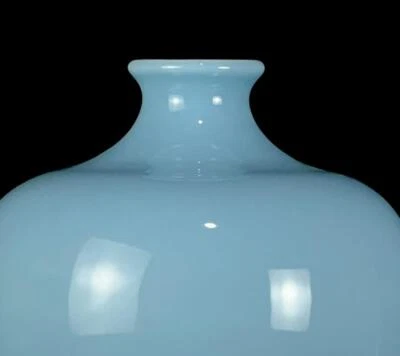 32CM Kangxi Signed Old Chinese Blue Glaze Porcelain Vase CK641