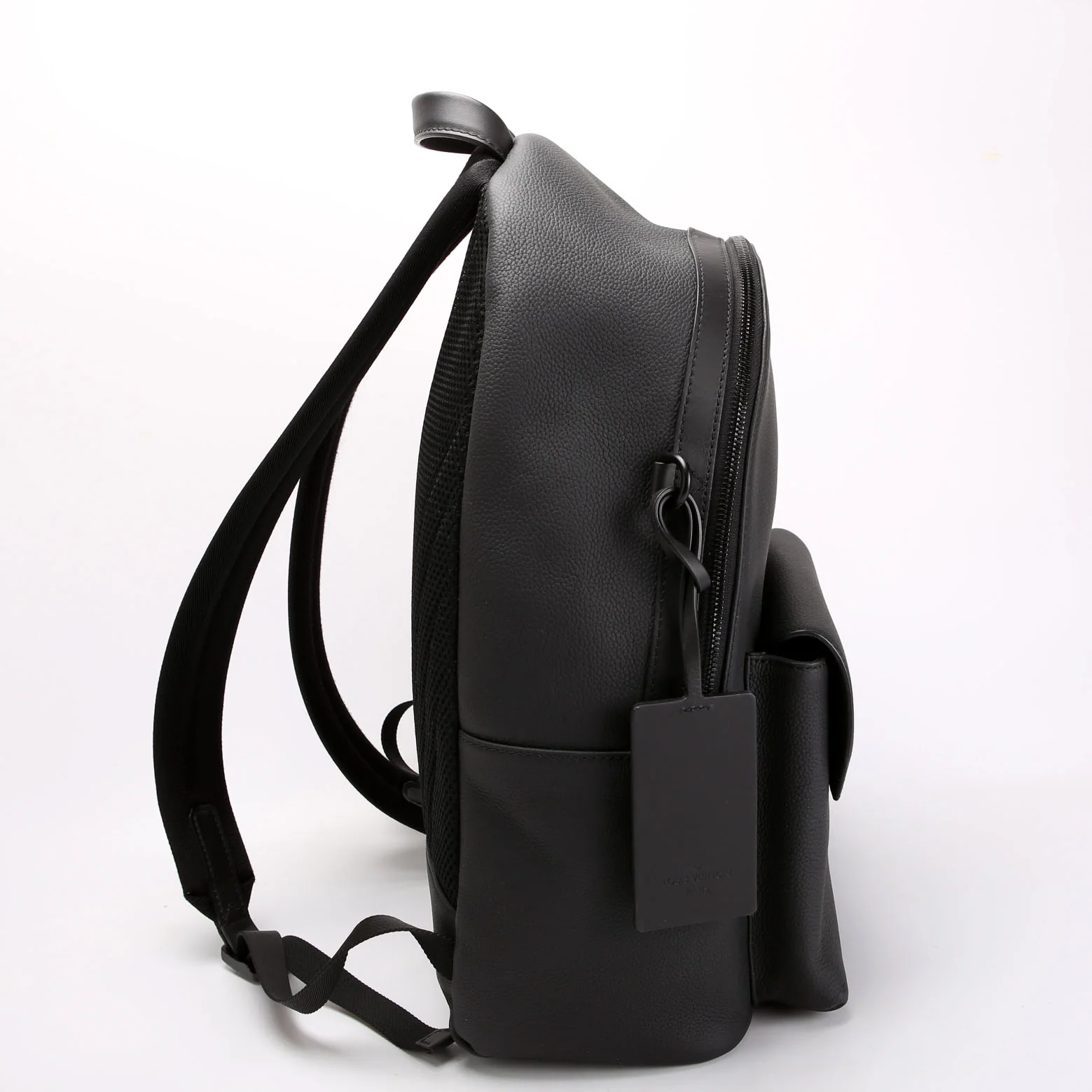 LOUIS VUITTON Aerogram Takeoff Leather Backpack Black