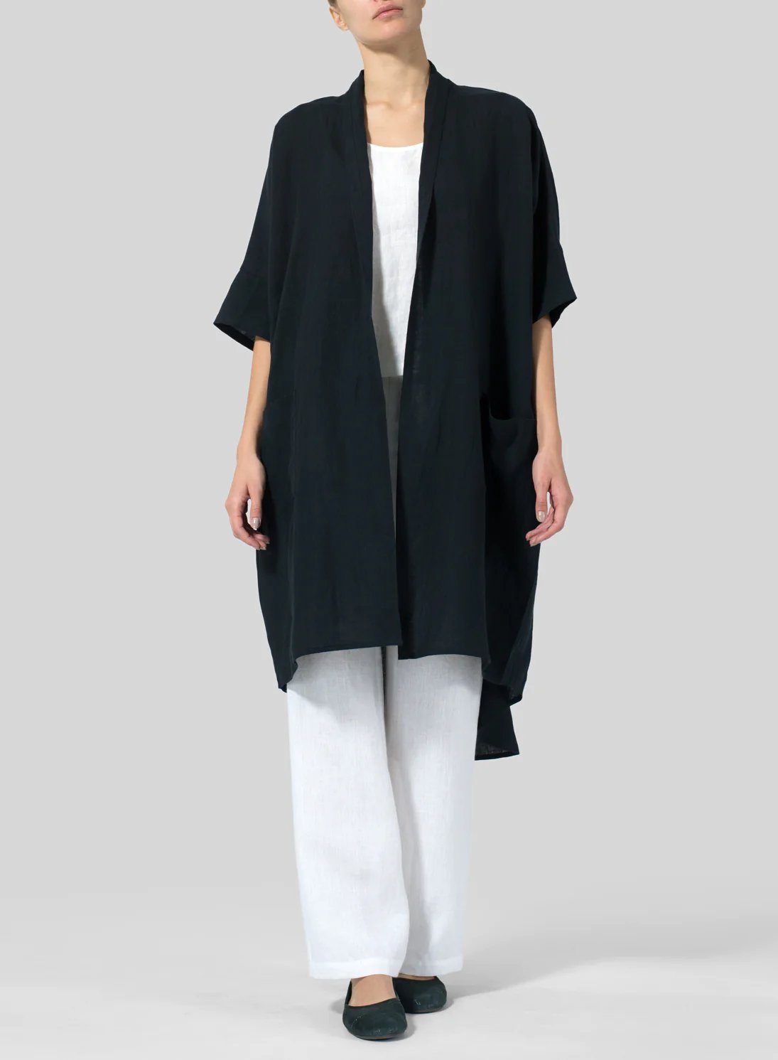 Womens Cotton And Linen Sunscreen All-Match Coat