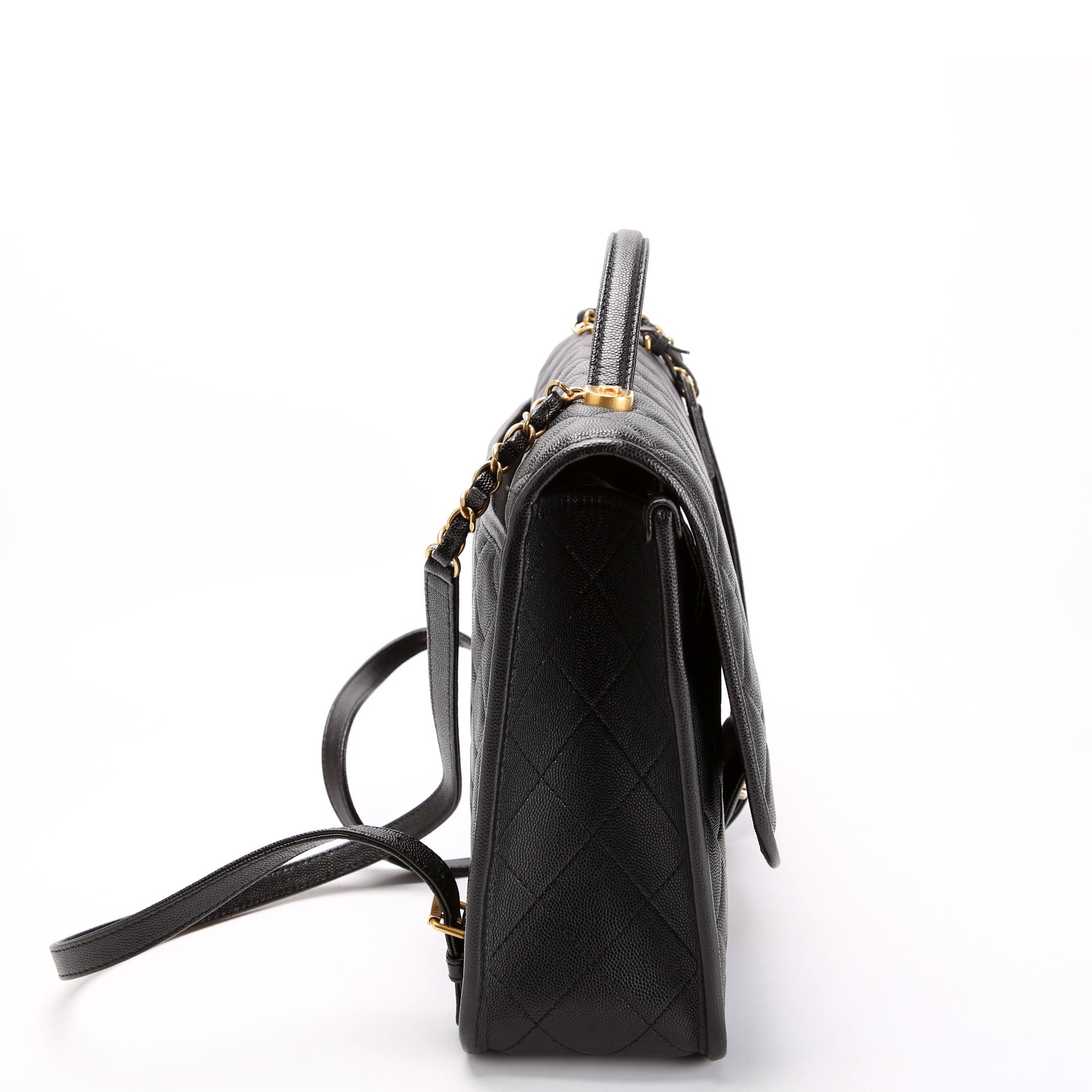 CHANEL School Memory Backpack Caviar RFID Black
