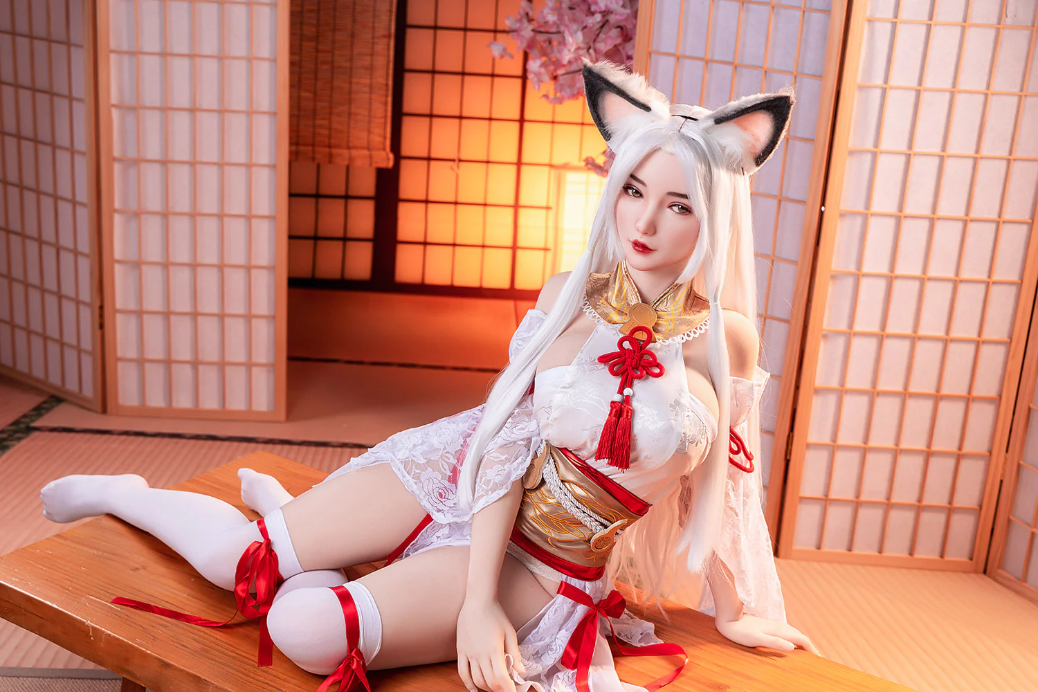 Megan 5ft25 / 160cm #60 Silicone Head + TPE Body Big Boobs Japan Anime Catgirl Hentai Sex Doll