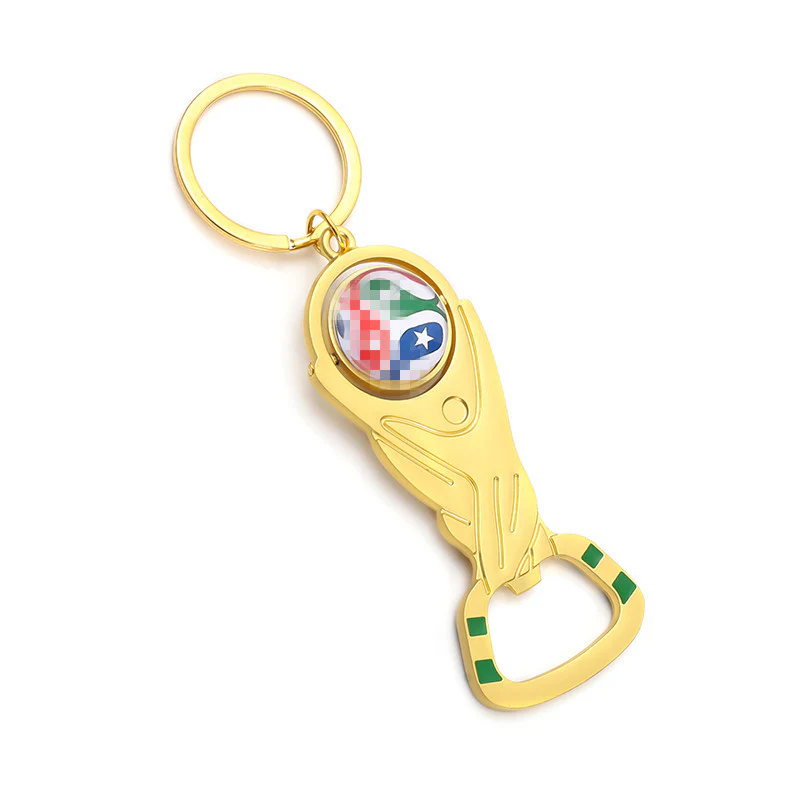 2026 USA Canada Mexico World Cup Bottle Opener Trophy Keychain Fan Bar World Cup Small Gift New Model