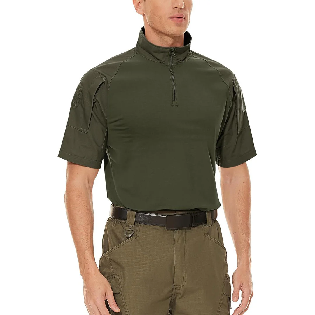 Men's Half Zip Sweatshirt Slim Fit Tactical T-Shirt
