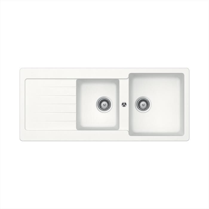 GLEM GAS - Lavello lneare LS2G16WH 2 vasche-BIANCO