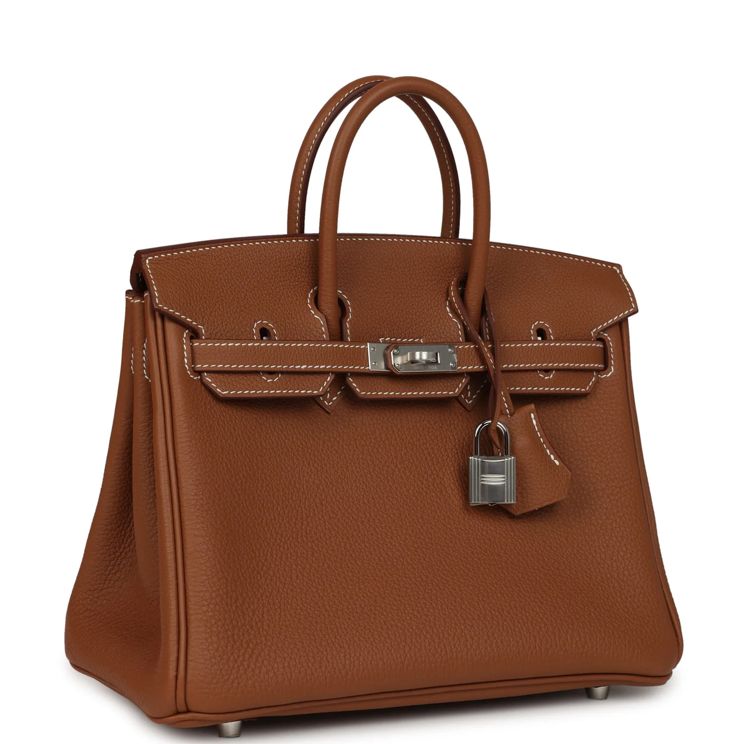HERMÈS Birkin 25 Gold Togo Palladium Hardware