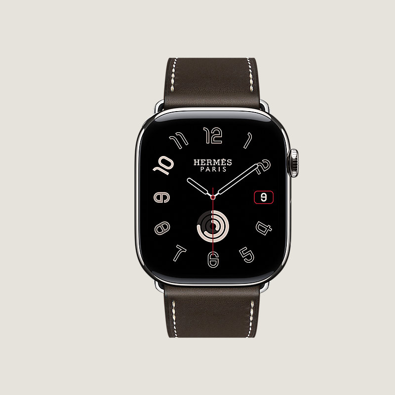Series 11 case & Band Apple Watch Hermès Single Tour 46 mm Deployment Buckle