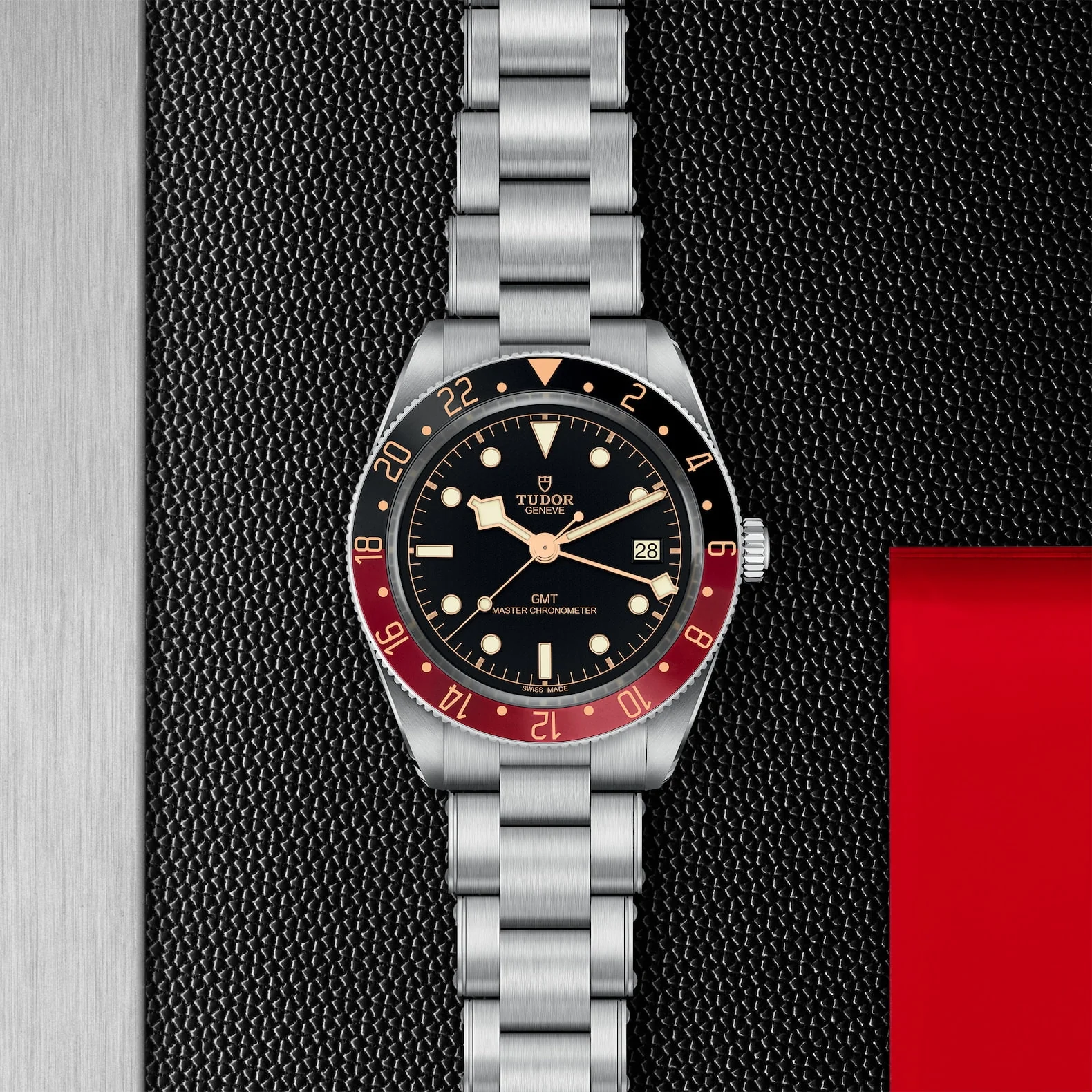 【7A Quality】TUDOR Black Bay 58 GMT 39mm Black/Red Bezel Automatic Bracelet Watch M7939G1A0NRU-0001