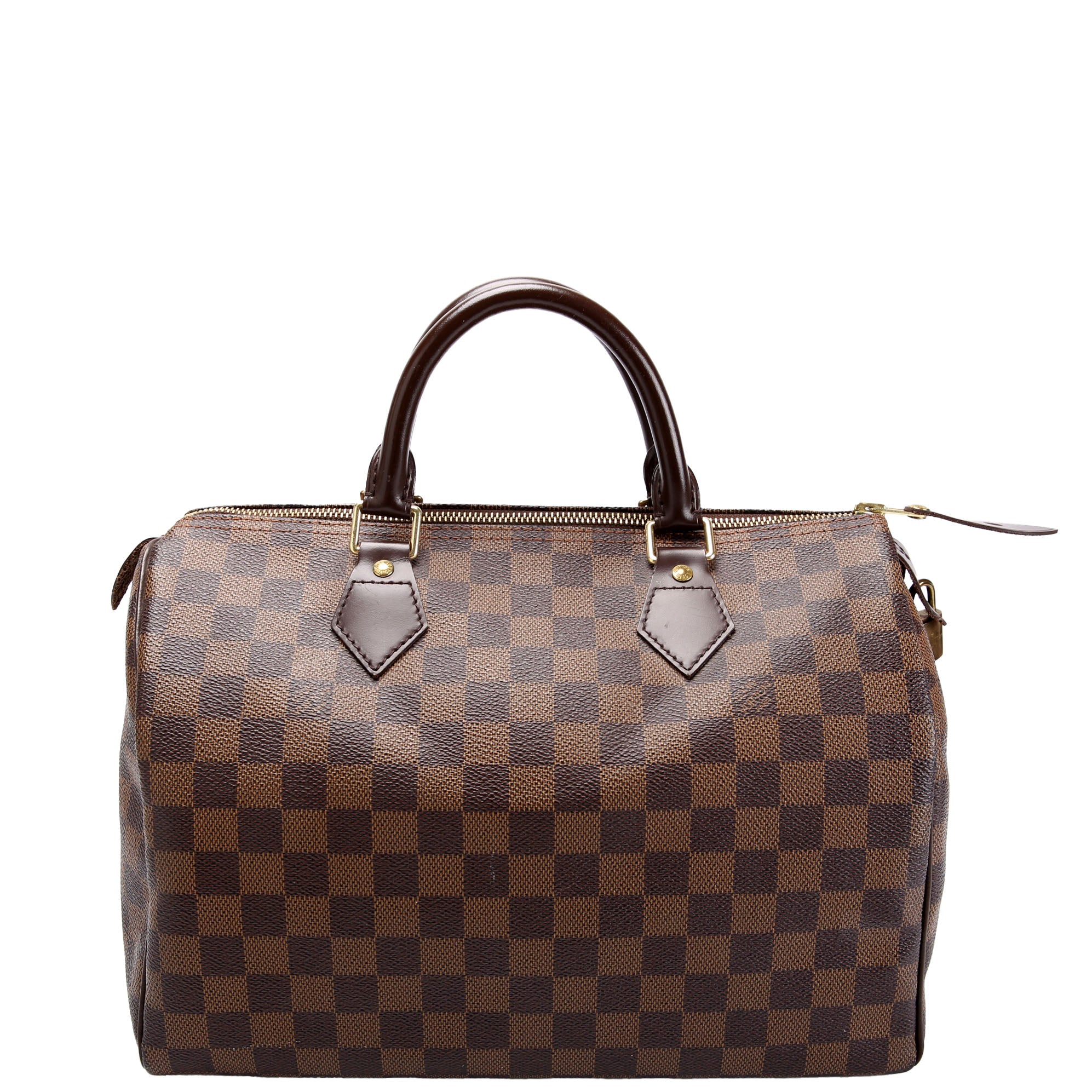 LOUIS VUITTON Speedy 30 Damier Ebene Red