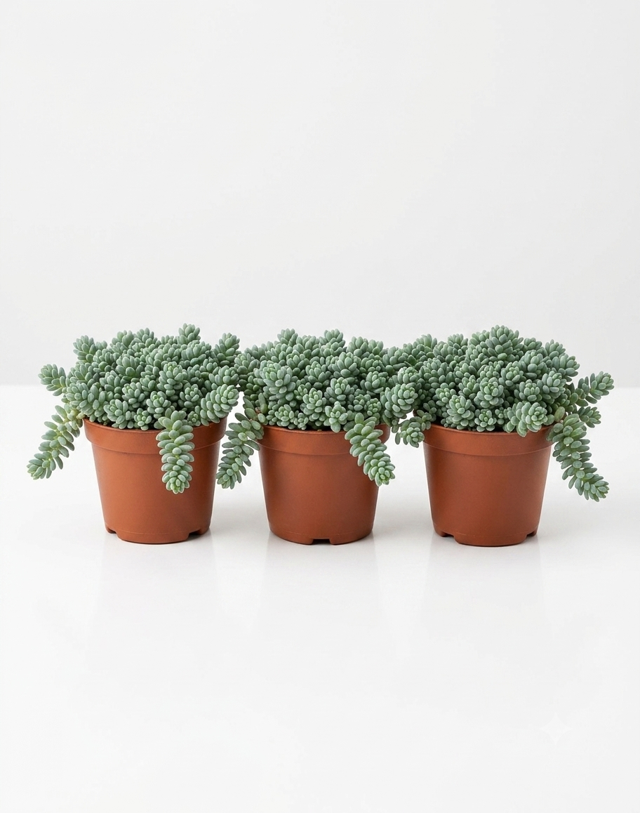 Sedum Dasyphyllum 'Major' (Blue Tears) - 3-Pack Bundle
