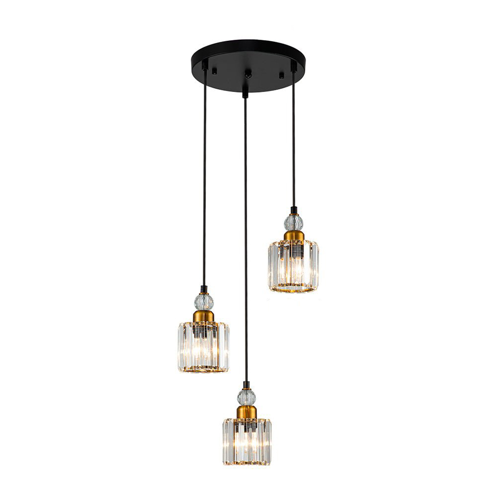 European Style Simple Dining Room Crystal Pendant Light