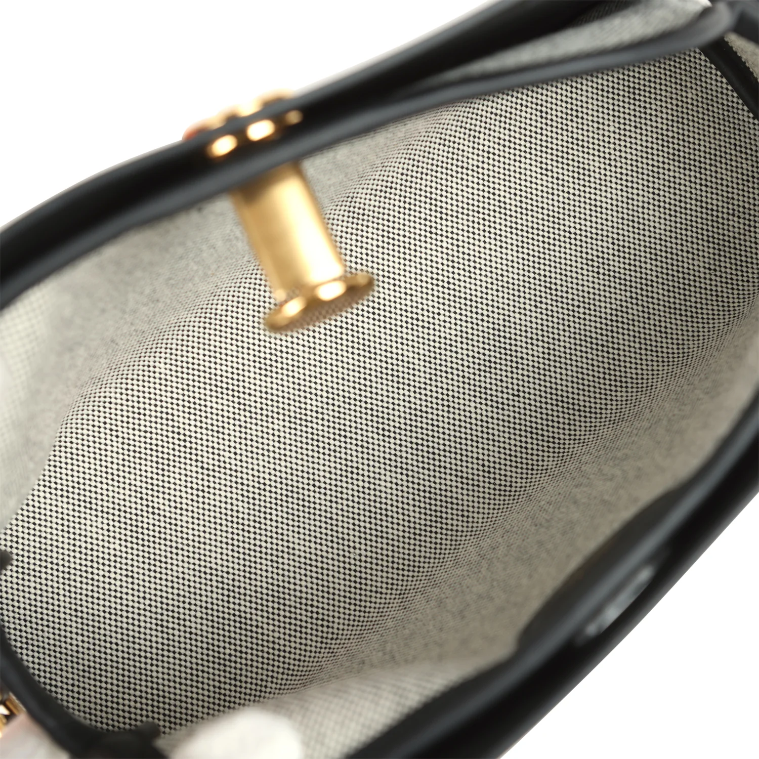 Hermes Tablier Sellier Black Vache Hunter, Swift, Ecru-Black Toile H Gold Hardware