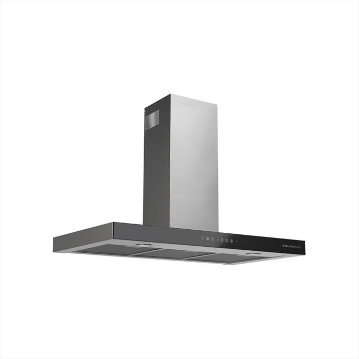 GLEM GAS - Cappa a parete GHB990IXA Classe A-Nero / Acciaio Inox