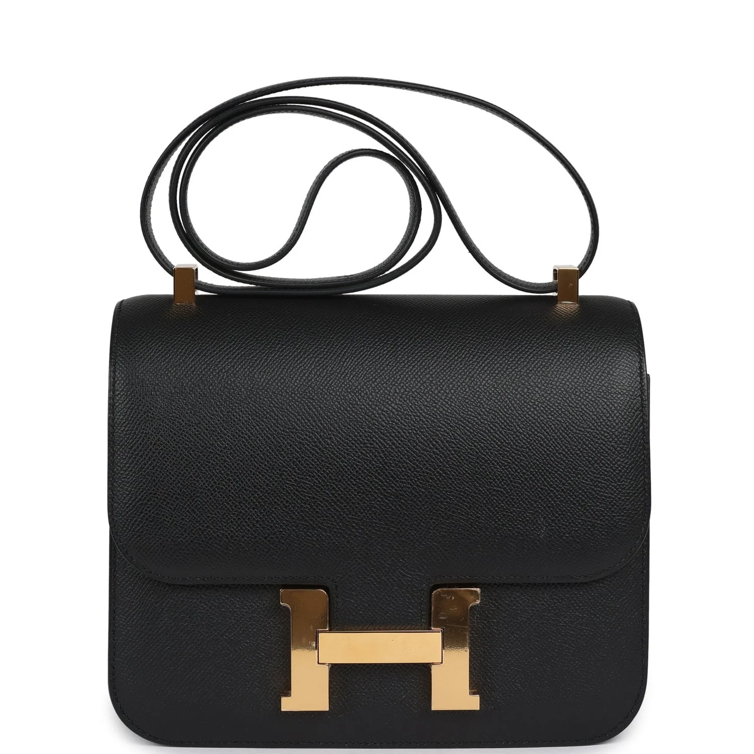 Hermes Constance 24 Black Epsom Gold Hardware