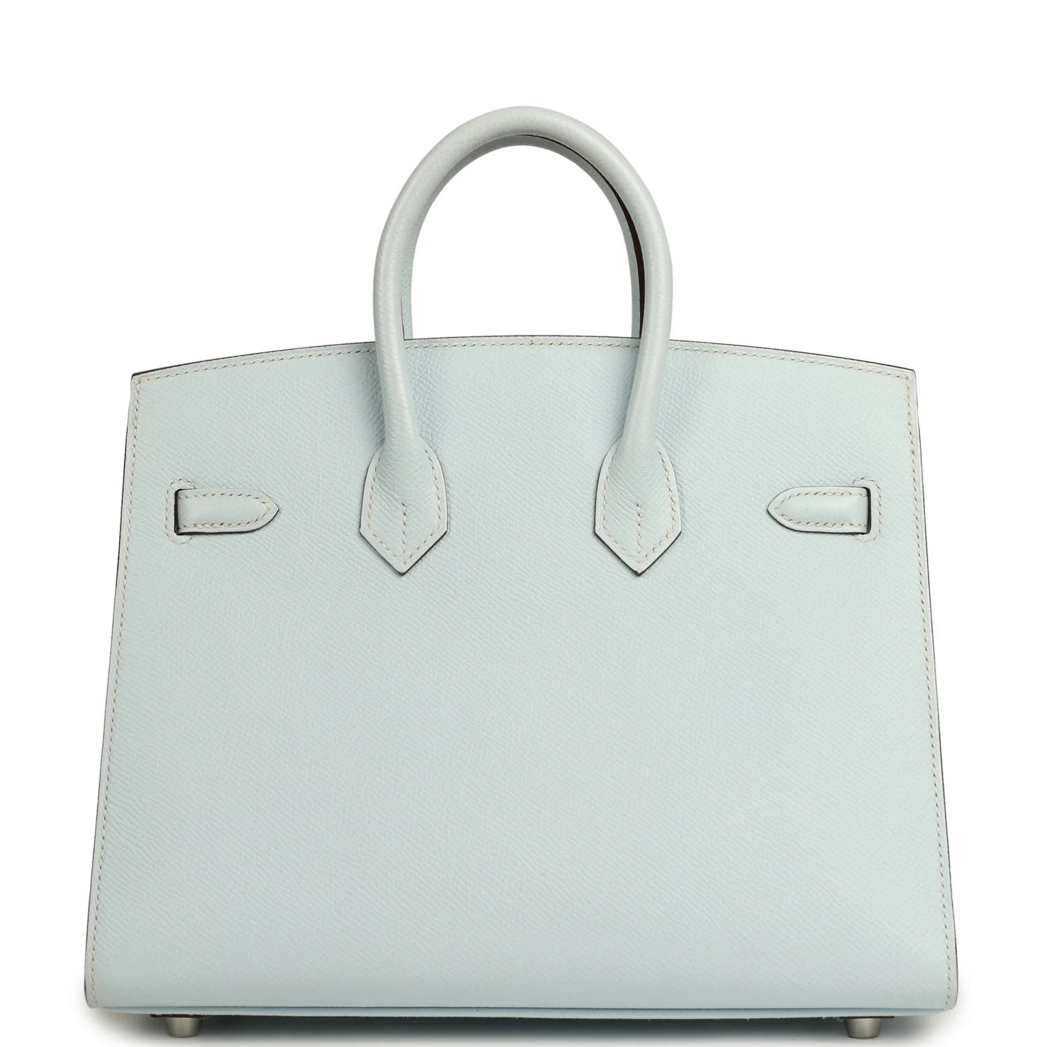 Hermes Birkin Sellier 25 Bleu Brume Epsom Palladium Hardware