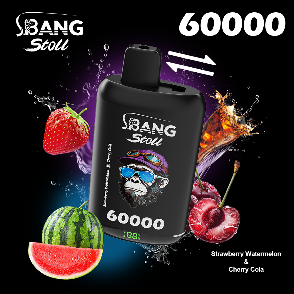 [Minimum order of two]Bang Stoll 60K Puffs 2-in-1 Prefilled Vape | Dual Flavor, Rechargeable