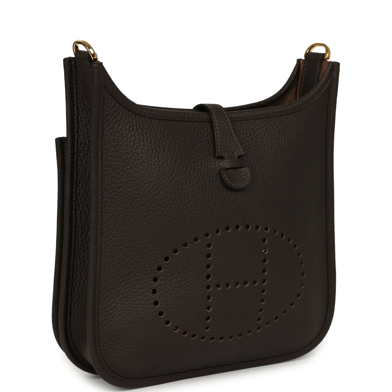 HERMÈS Evelyne 23 Ebene Clemence Gold Hardware