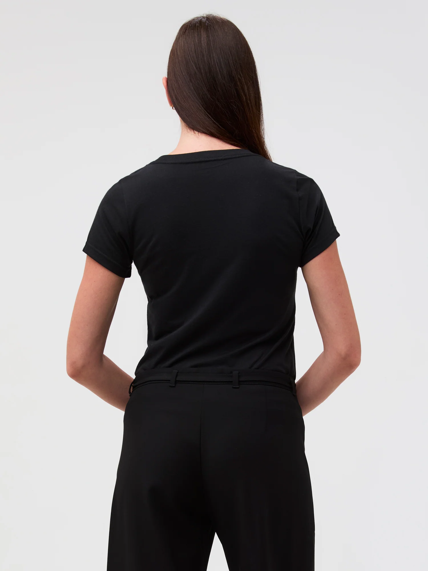 Black Everyday Crew Neck Tee