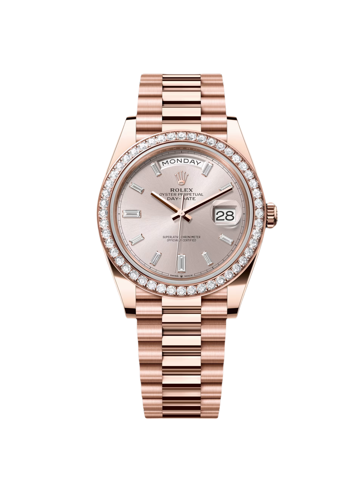 RLX  Day-Date 40mm Sundust Diamonds Dial 228345rbr-0007
