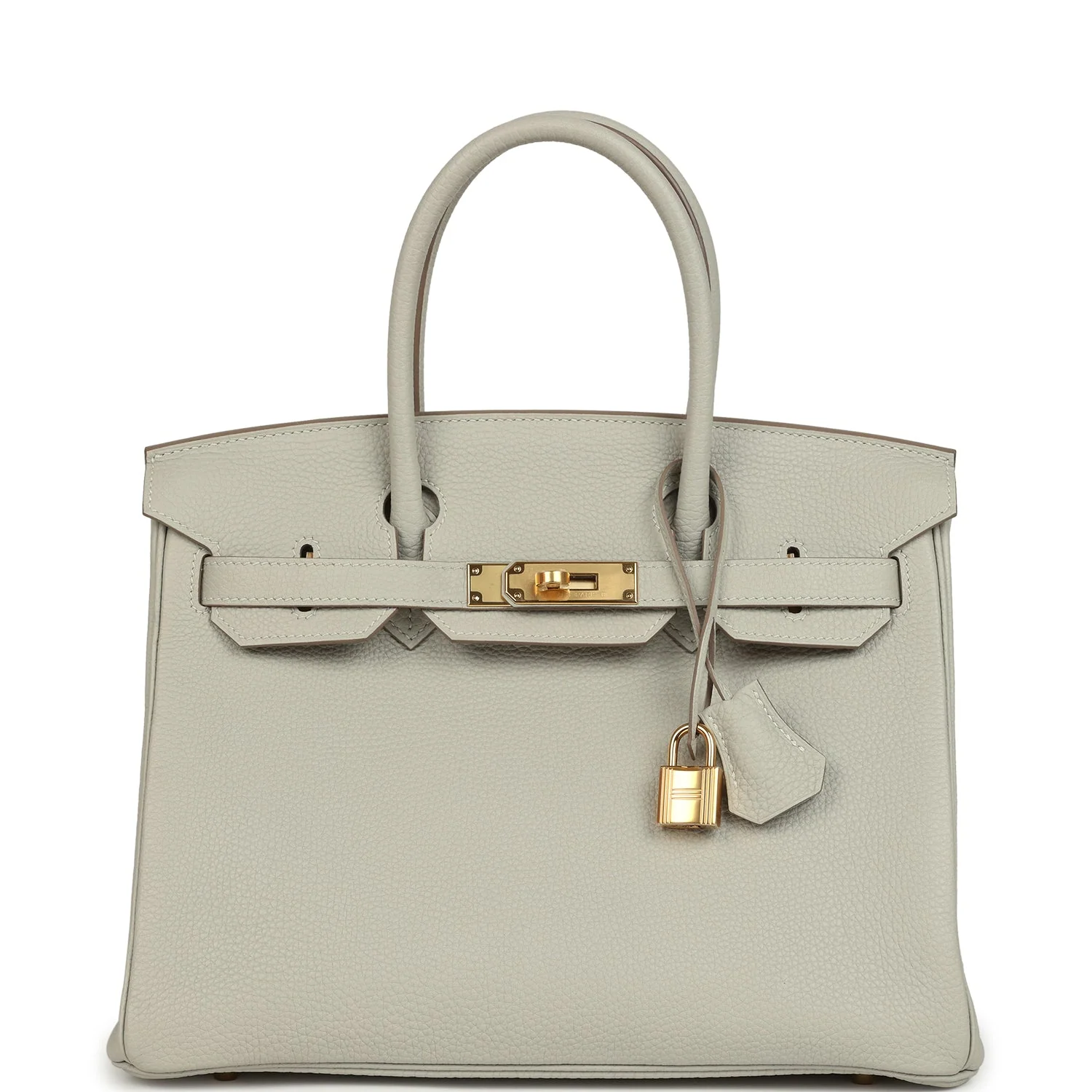 HERMÈS Birkin 30 Gris Perle Togo Gold Hardware