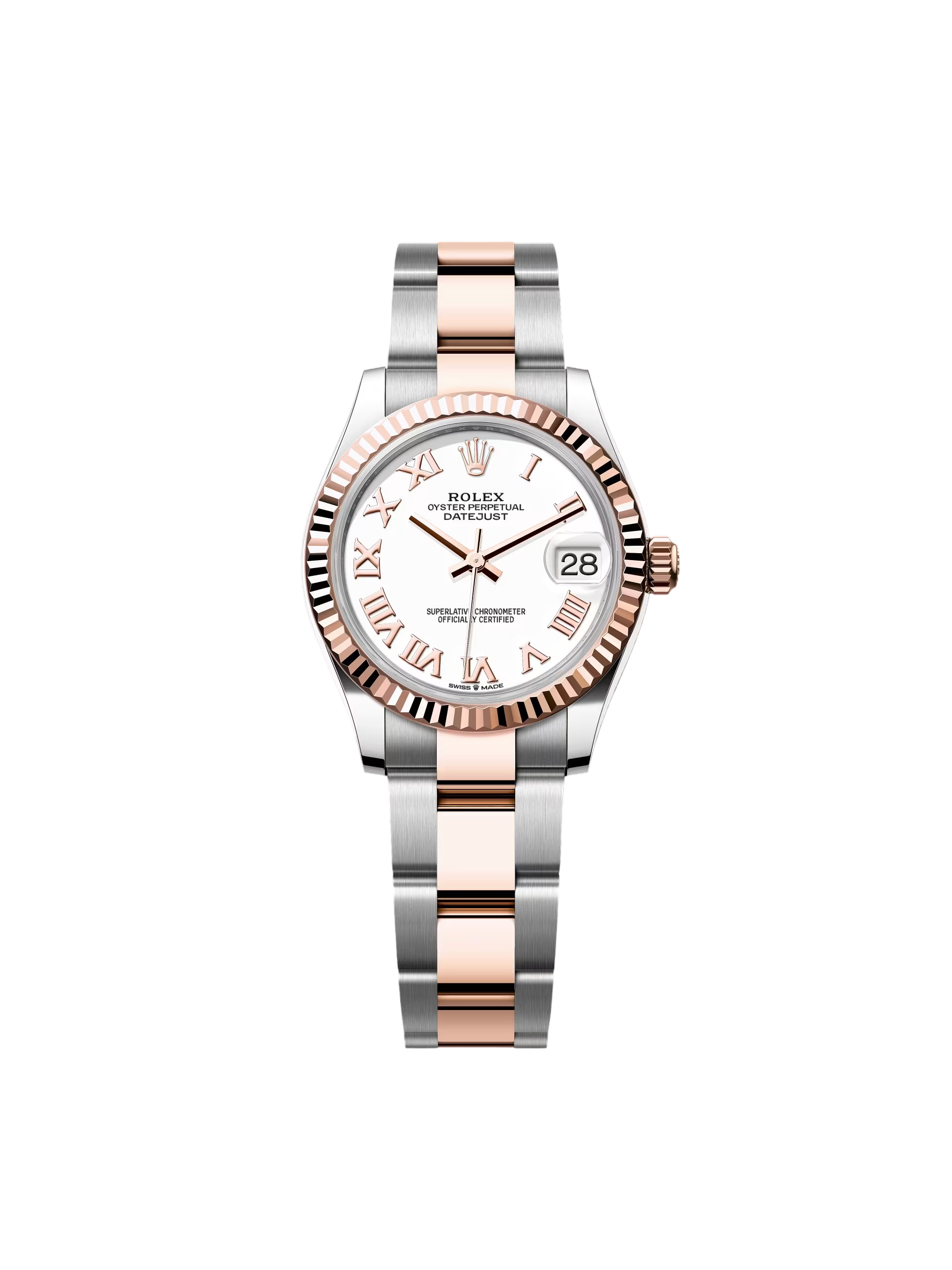 RLX Datejust m278271-0001/0002 White 31mm Dial Oyster Bracelet Watch