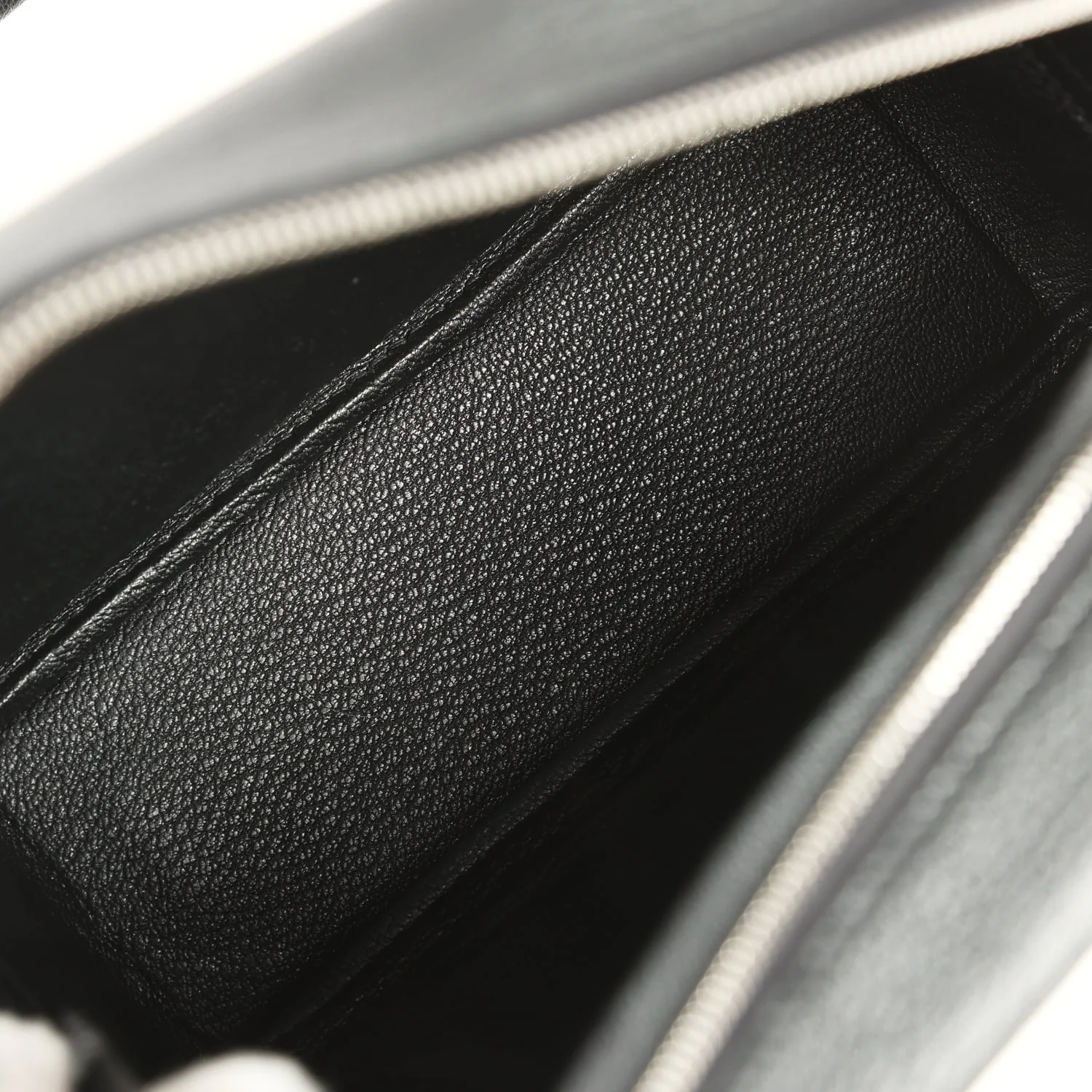 Hermes Mini Plume 21 Bag Black Chevre Palladium Hardware