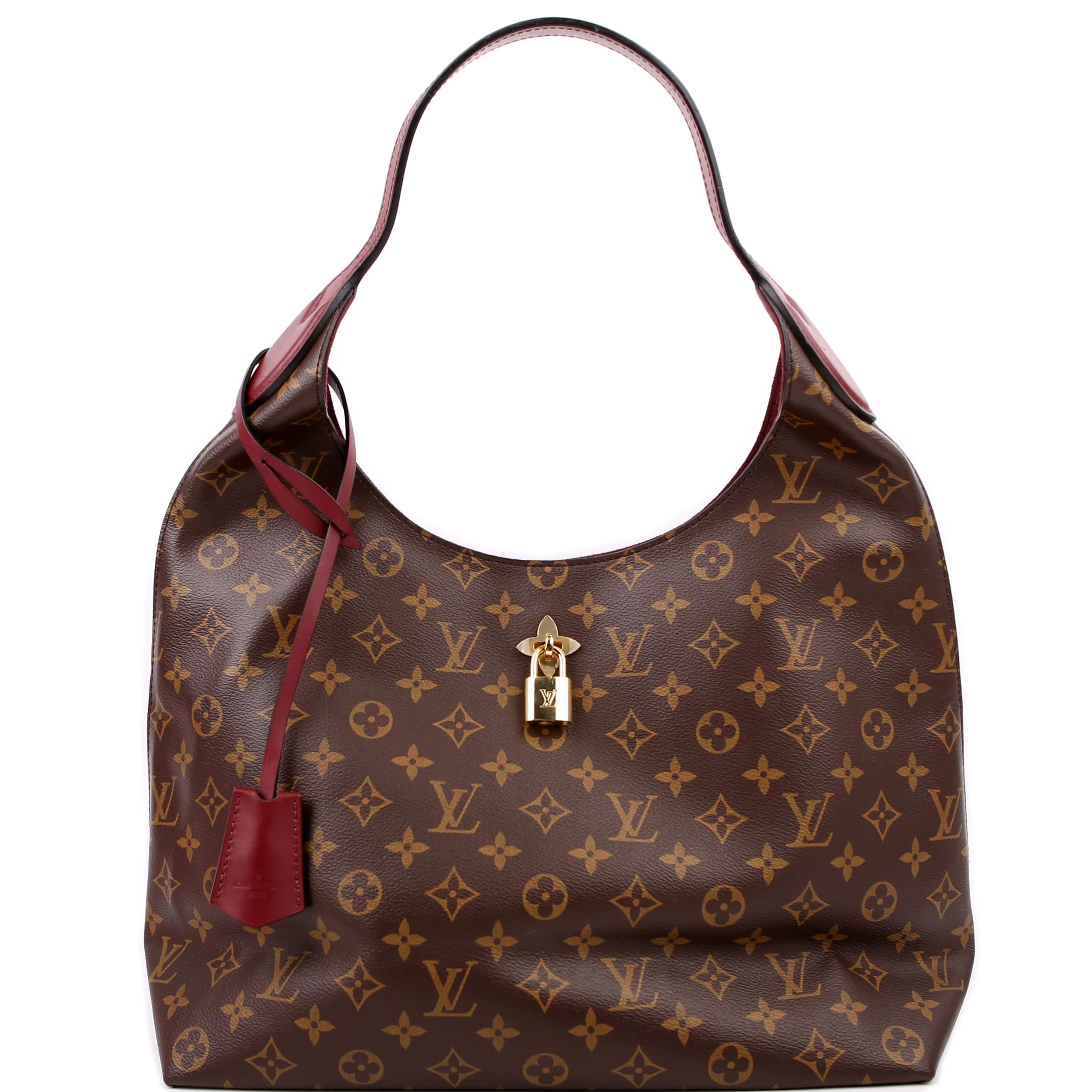 LOUIS VUITTON Flower Hobo Monogram Burgundy