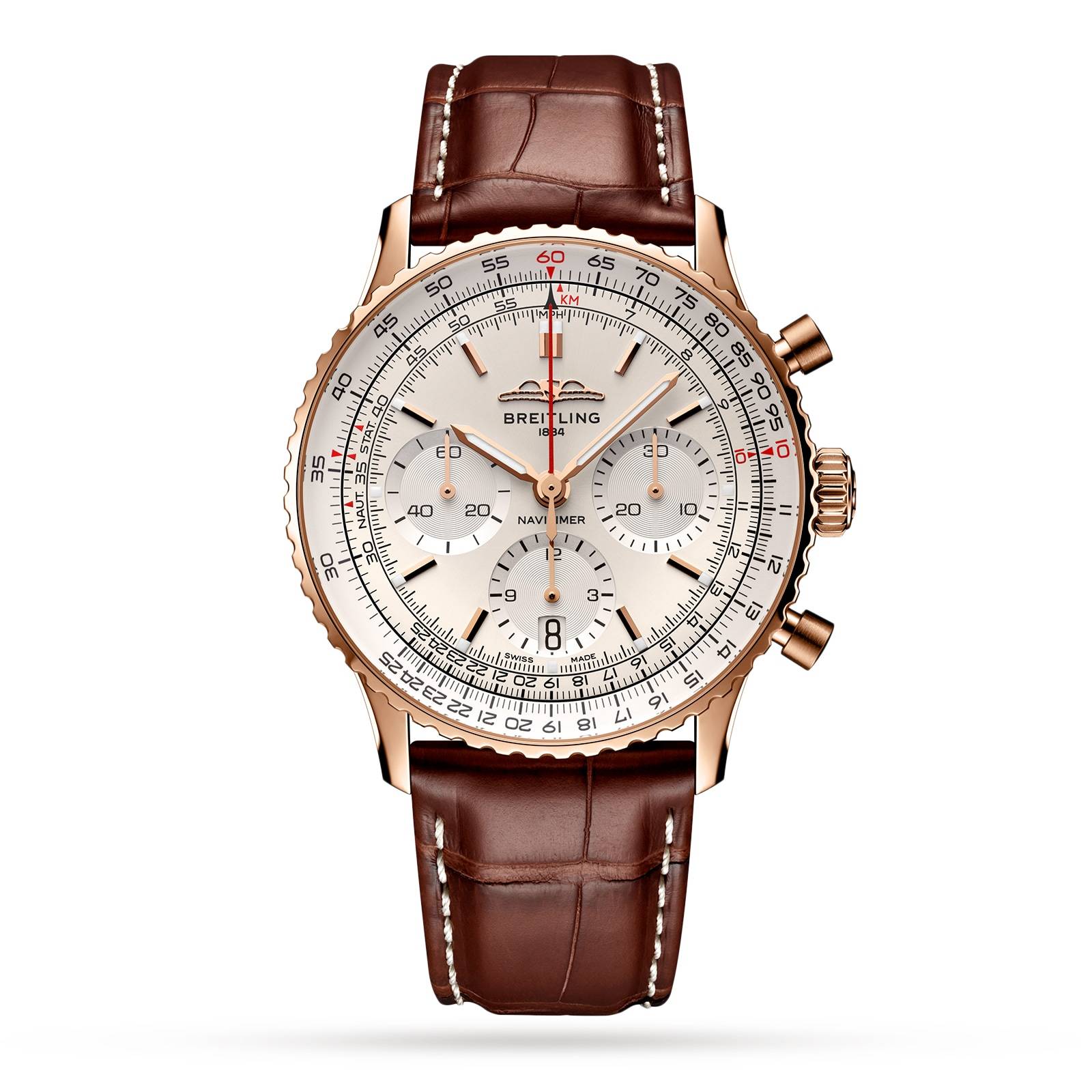 Breitling Navitimer B01 Chronograph 41mm Mens Watch Silver-P17532085