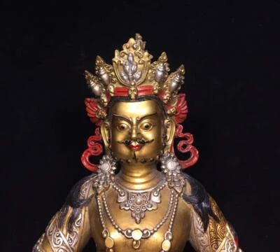 47CM Old Chinese Bronze Statue Buddha N1635