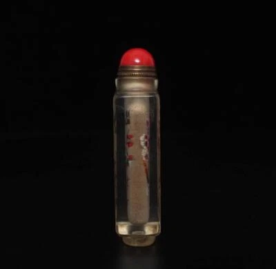 Ma Shaoxuan Signed Old Chinese Painting Snuff Bottle w/bird