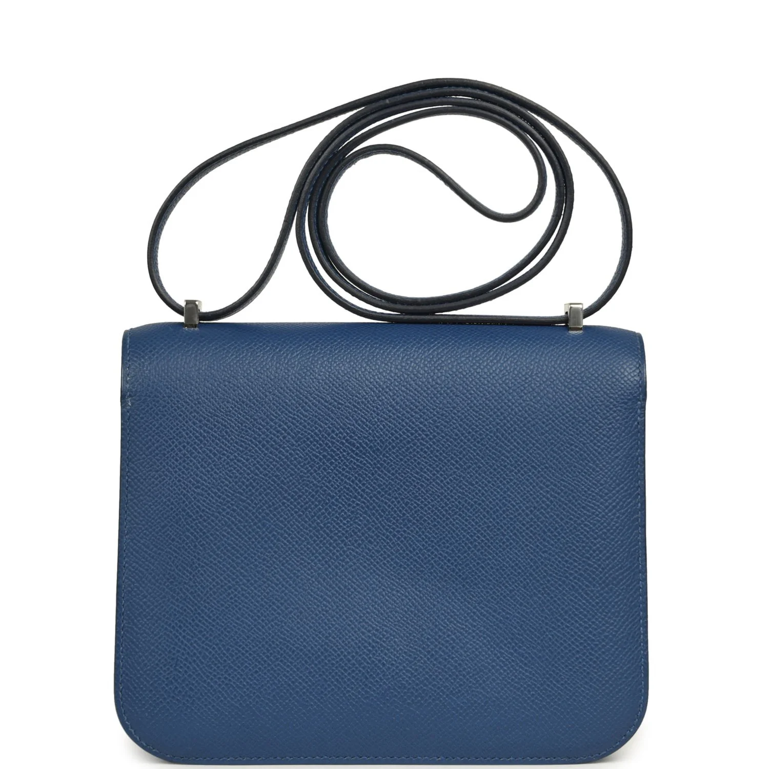 Hermes Constance 18 Bleu Tie Epsom Palladium Hardware