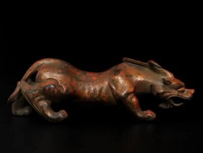 Old Chinese Bronze Statue Dragon