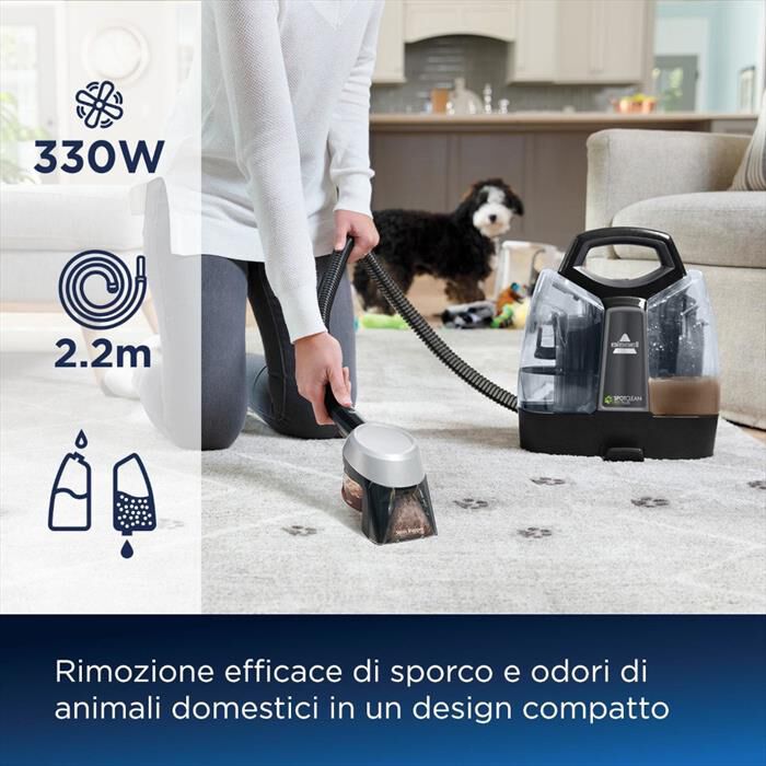 BISSELL - Aspirapolvere a bidone 37241-Nero