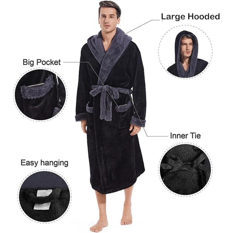 Mens Hooded Robe