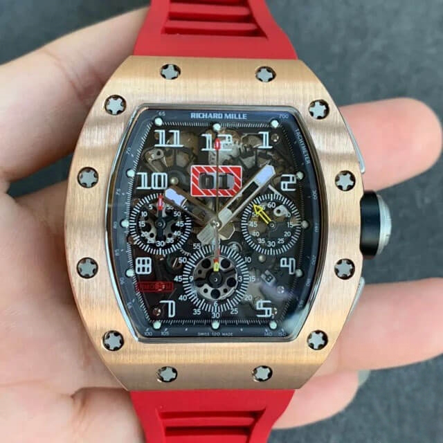 【7A Quality】Best Swiss Super Clone RICHARD MILLE RM 011 FELIPE MASSA Replica Watch