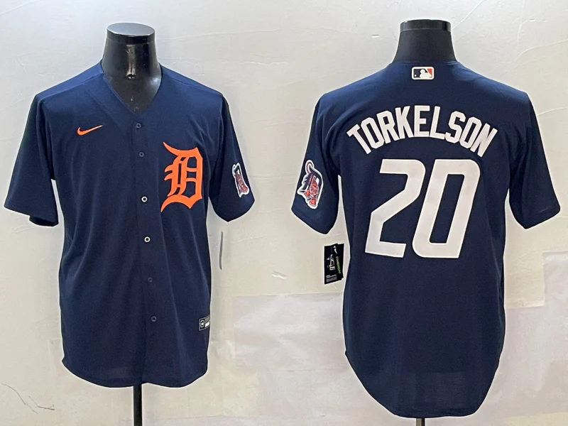 Men's Detroit Tigers Spencer Torkelson #20 Navy Limited Player Jersey