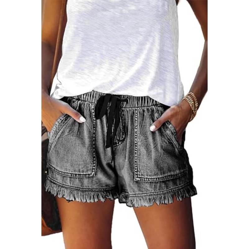 Womens Casual Shorts,Lightweight Trendy Comfy Cute Drawstring Shorts