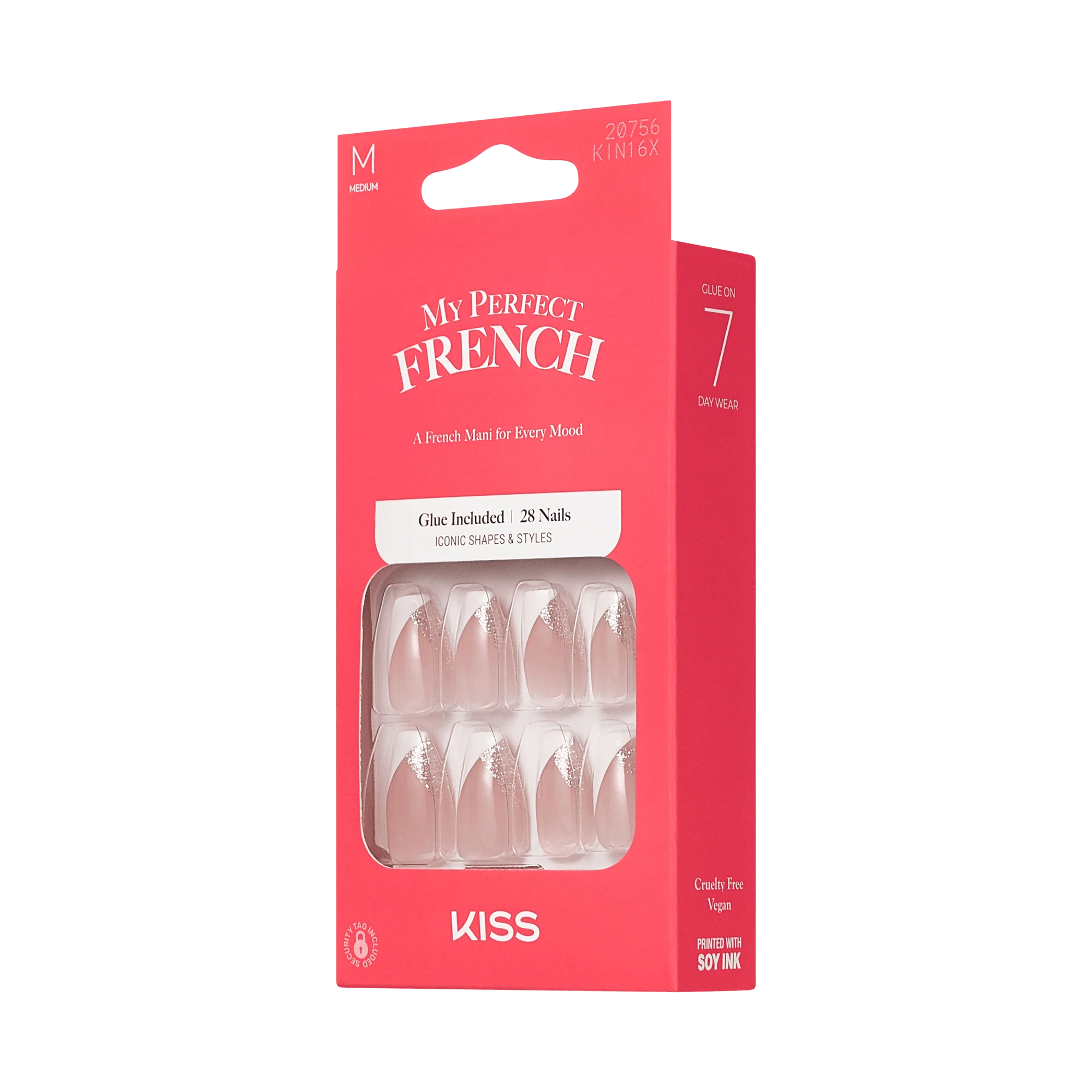 KISS My Perfect French Press On Glue Nails - 4EVER