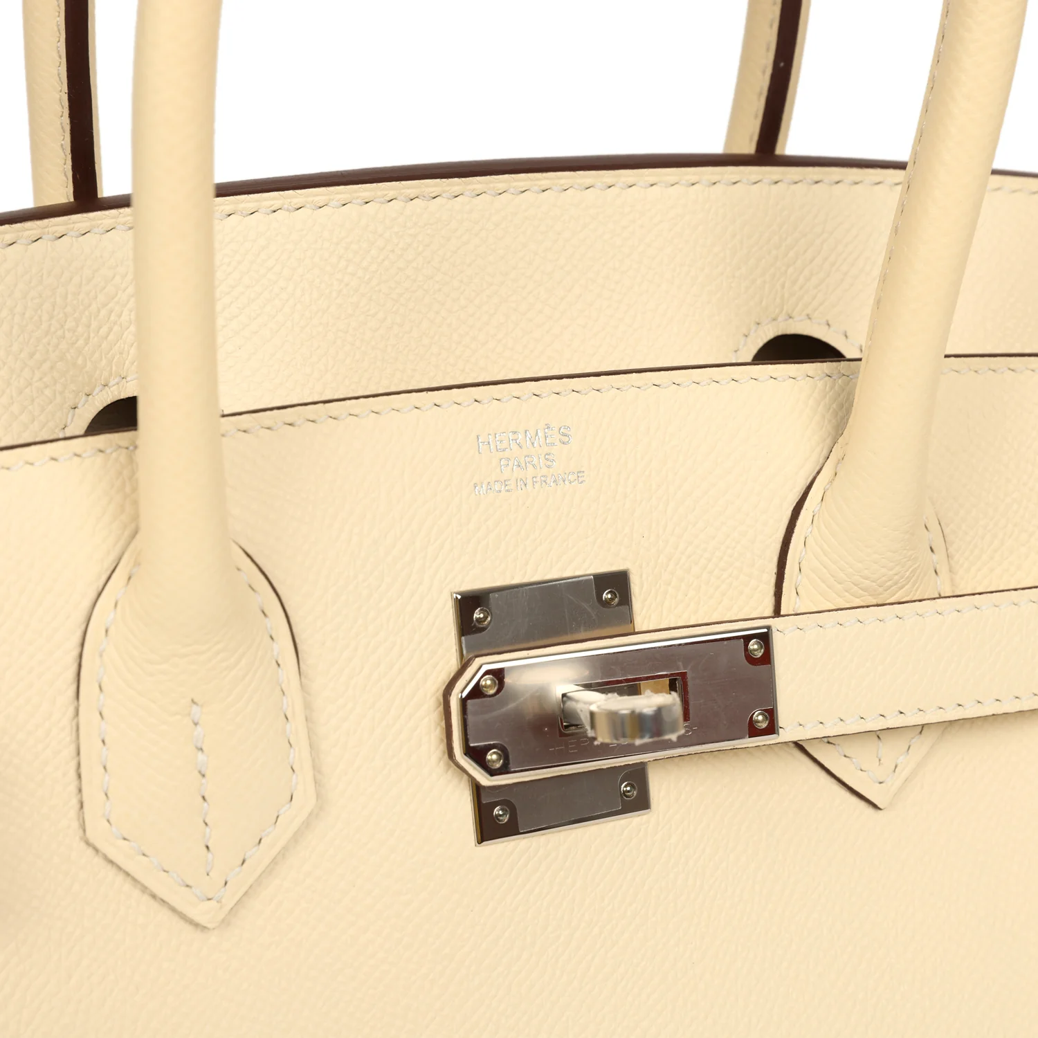 Hermes Birkin Sellier 30 Nata Epsom Palladium Hardware